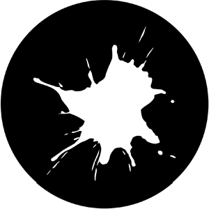 Splodge - Stock Gobo for Gobo Light Projectors - Choose your size!