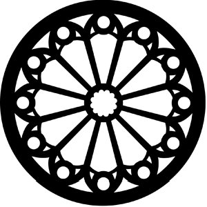 Stained Glass - Stock Gobo for Gobo Light Projectors - Choose your size!