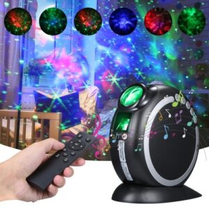 Star Projector Light Starry Night Lamp RGBW Mini LEDs Water Wave Ripple Effect Light
