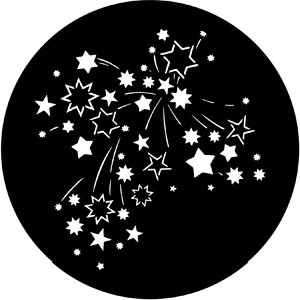 Stars 8 - Stock Gobo for Gobo Light Projectors - Choose your size!