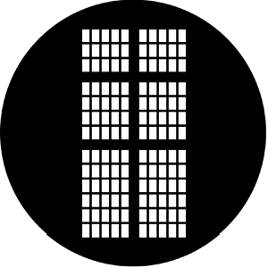 Statesman Window - Stock Gobo for Gobo Light Projectors - Choose your size!