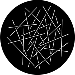 Sticks - Stock Gobo for Gobo Light Projectors - Choose your size!