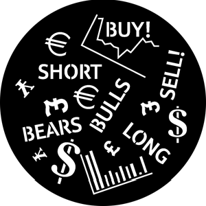 Stock Market - Stock Gobo for Gobo Light Projectors - Choose your size!