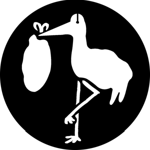 Stork - Stock Gobo for Gobo Light Projectors - Choose your size!