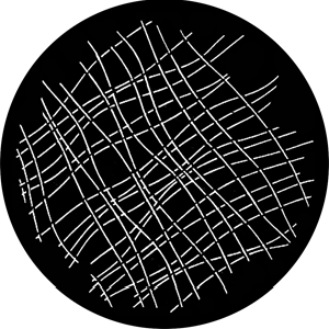 Strand Grid - Stock Gobo for Gobo Light Projectors - Choose your size!