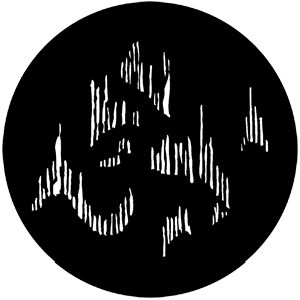 Streaks - Stock Gobo for Gobo Light Projectors - Choose your size!