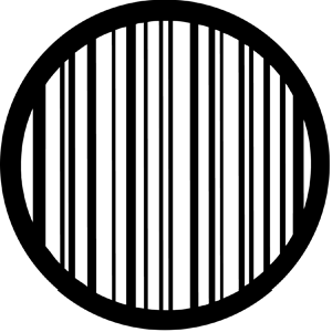 Stripes - Stock Gobo for Gobo Light Projectors - Choose your size!