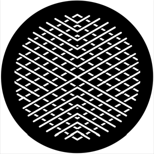 Symmetric 2 - Stock Gobo for Gobo Light Projectors - Choose your size!
