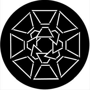 Symmetric 20 - Stock Gobo for Gobo Light Projectors - Choose your size!