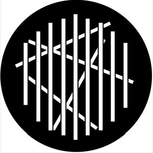 Symmetric 21 - Stock Gobo for Gobo Light Projectors - Choose your size!
