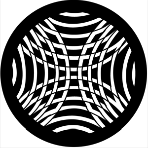 Symmetric 22 - Stock Gobo for Gobo Light Projectors - Choose your size!
