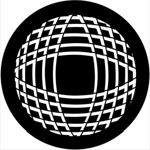 Symmetric 23 - Stock Gobo for Gobo Light Projectors - Choose your size!