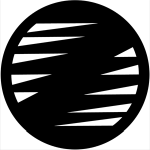 Symmetric 24 - Stock Gobo for Gobo Light Projectors - Choose your size!