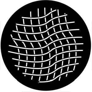 Symmetric 4 - Stock Gobo for Gobo Light Projectors - Choose your size!