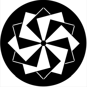 Symmetric 8 - Stock Gobo for Gobo Light Projectors - Choose your size!