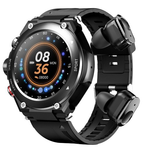 T92 2 in 1 Multi-function Smart Sport Watch with Wireless BT Earbuds T92 2 in 1 Multi-function Smart Sport Watch with Wireless BT Earbuds