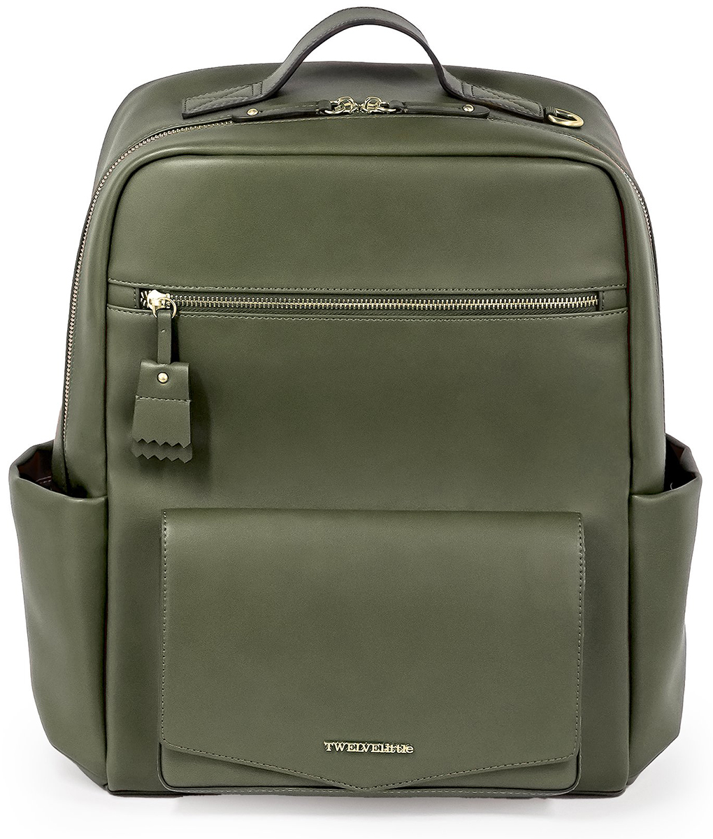 TWELVElittle Peek-A-Boo Backpack Diaper Bag - Olive TWELVElittle Peek-A-Boo Backpack Diaper Bag - Olive