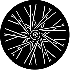 Tangents - Stock Gobo for Gobo Light Projectors - Choose your size!