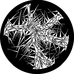 Thorn Breakup - Stock Gobo for Gobo Light Projectors - Choose your size