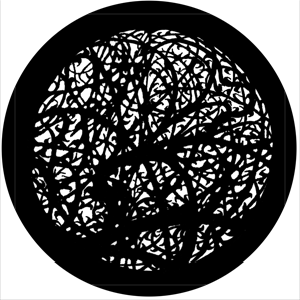 Thornery A - Stock Gobo for Gobo Light Projectors - Choose your size!