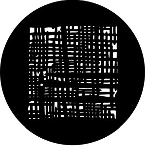 Threads - Stock Gobo for Gobo Light Projectors - Choose your size!