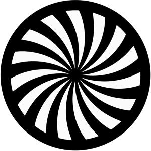 Time Machine - Stock Gobo for Gobo Light Projectors - Choose your size!