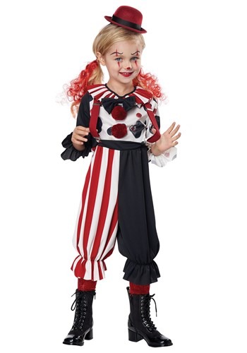 Toddler Creepy Clown Kid Costume Toddler Creepy Clown Kid Costume