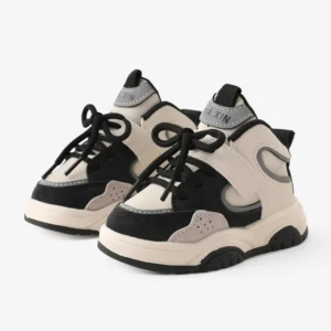Toddler & Kids Stylish Color-block Lace-up Sports Shoes