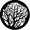 Tree 2 - Stock Gobo for Gobo Light Projectors - Choose your size!