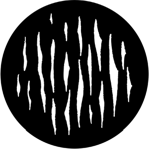 Tree Trunks - Stock Gobo for Gobo Light Projectors - Choose your size!