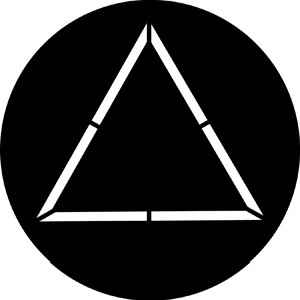 Triangle - Stock Gobo for Gobo Light Projectors - Choose your size!