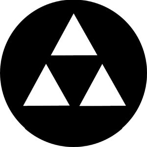 Triangles 3 - Stock Gobo for Gobo Light Projectors - Choose your size!