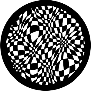 Two Tone - Stock Gobo for Gobo Light Projectors - Choose your size!