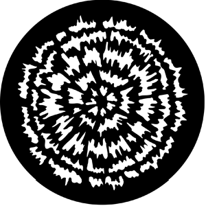 Tye Dye - Stock Gobo for Gobo Light Projectors- Choose your size!