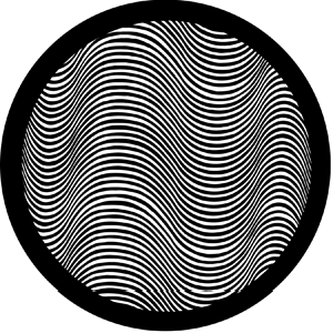 Undulation - Stock Gobo for Gobo Light Projectors - Choose your size!