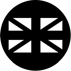 Union Jack (Blue) - Stock Gobo for Gobo Light Projectors - Choose your size!