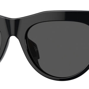 Versace Cat Eye Sunglasses with Black Frame And Dark Grey Lenses, 56mm