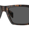 Versace Rectangle Sunglasses with Havana Frame And Dark Grey Lenses, 54mm