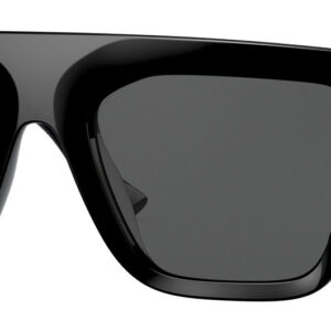Versace Square Sunglasses with Black Frame And Dark Grey Lenses, 53mm