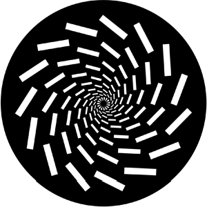 Vortex - Stock Gobo for Gobo Light Projectors - Choose your size!