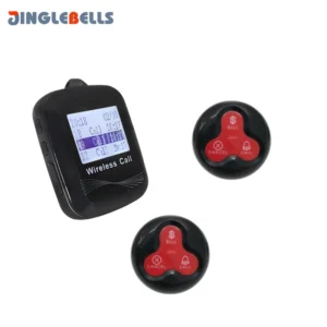 Waiter Calling System Restaurant 1 Watches Receiver +2 Waterproof 3 Keys Pager Transmitter for Hotel Hospital