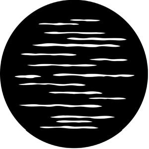Water 5 - Stock Gobo for Gobo Light Projectors - Choose your size!