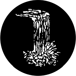Waterfall - Stock Gobo for Gobo Light Projectors - Choose your size!