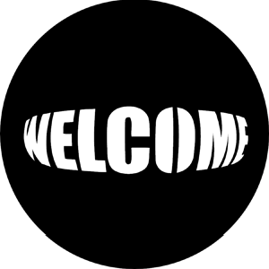 Welcome - Stock Gobo for Gobo Light Projectors - Choose your size!