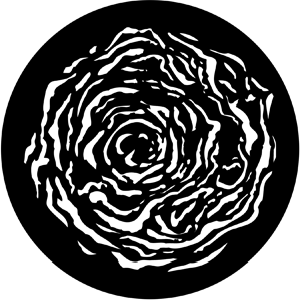 Whirlpool 2 - Stock Gobo for Gobo Light Projectors - Choose your size!