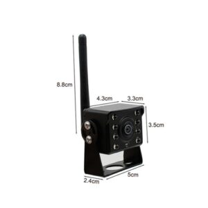 WiFi Wireless Car Rear View Camera Truck Bus 12V~36V Automobile LED Reverse HD Night Vision Backup Camera, IP67 Waterproof Wireless Reversing Monitor