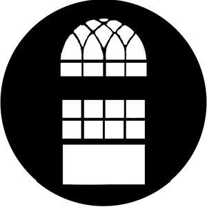 Window Arches - Stock Gobo for Gobo Light Projectors - Choose your size!