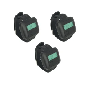 Wireless Calling System 3 Long Range Wrist Watches Receiver for Restaurant, Cafe Service ,Catering Equipment