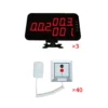 Wireless Nurse Calling System With Ycall Brand 3pcs K-4-C-red Display With 40pcs Push Call Button