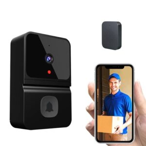 Wireless Video Doorbell Camera Smart Doorbell with 450P Night Vision 2-Way Audio Cloud Storage Battery Powered Tuya APP Control
